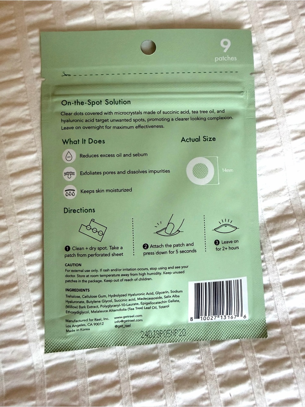 Rael - Beauty Miracle Patch Microcrystal Spot Cover NEW! - Picture 3 of 5